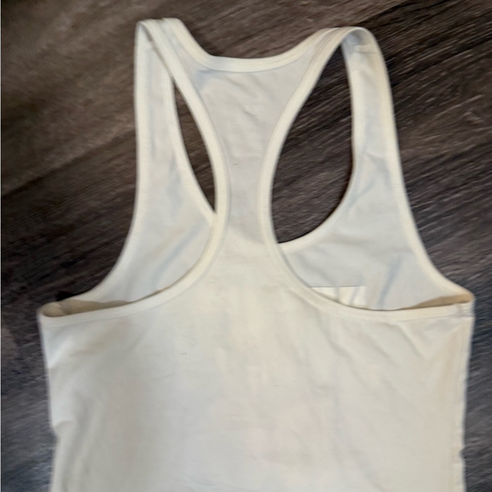 Nike White Tank Top with Pink and Black Graphic - Picture 8 of 8